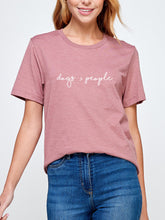 Load image into Gallery viewer, DOGS&gt;PEOPLE UNISEX DOG LOVER T-SHIRT